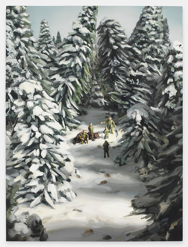 Amy Bennett,&nbsp;Bear Hunt, 2017,&nbsp;Oil on panel,&nbsp;12 x 9 inches,&nbsp;30.5 x 22.9 cm, MMG#29792