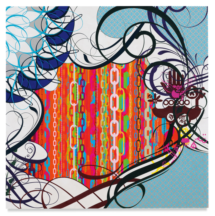 Mindscape 52, 2019,&nbsp;Acrylic and metal leaf on linen,&nbsp;36 x 36 inches,&nbsp;91.4 x 91.4 cm,&nbsp;MMG#31688