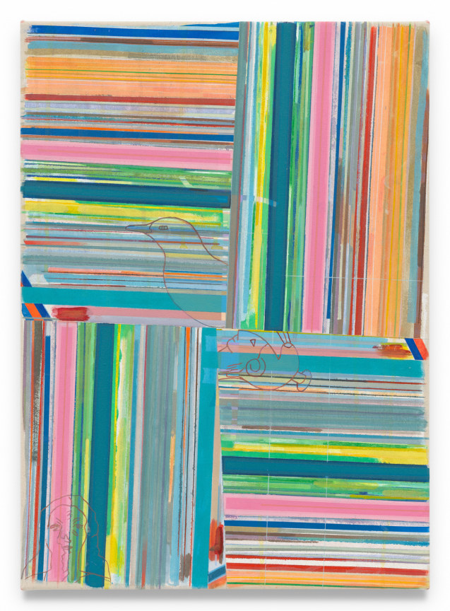 tapescapesuescott, 2024, Acrylic on canvas, 26 x 19 inches, 66 x 48.3 cm, MMG#37254