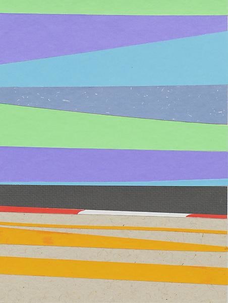 Brian Alfred, Purple Track, 2014, Collage, 10 1/4 x 7 3/4 inches, 26 x 19.7 cm, A/Y#21511