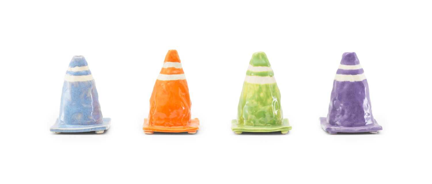 Sharif Farrag,&nbsp;Cone, Ceramic, Each: 3 1/4&nbsp; x 2 1/4 x 2 1/4 inches, 8.3 x 5.7 x 5.7 cm,&nbsp;MMG#36670