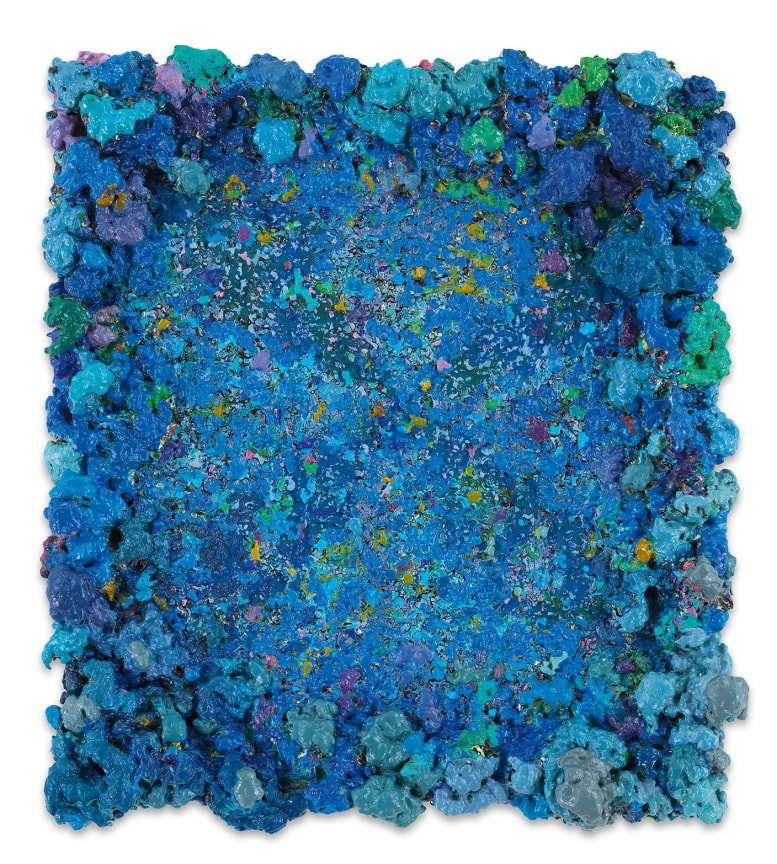 DeepDrippings (Hiss Mystique Mireovian Version), 2019, Oil on board, 16 1/2 x 14 1/2 inches, 41.9 x 36.8 cm,&nbsp;MMG#32146