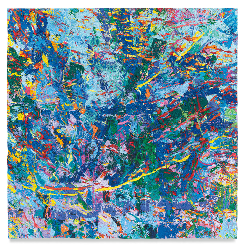 Untitled #2, 2022, Acrylic on panel, 48 x 48 inches, 121.9 x 121.9 cm, MMG#34106