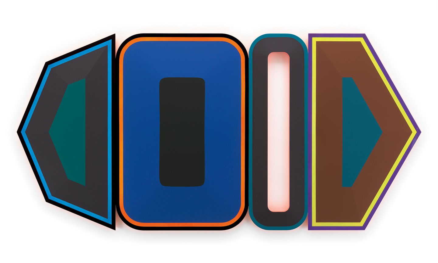 Untitled (Digestive Problems, Sleepiness, Anxiety, Alcoholism), 2018,&nbsp;Urethane paint on wood,&nbsp;52 x 107 x 2 inches,&nbsp;132.1 x 271.8 x 5.1 cm,&nbsp;)MMG#30291