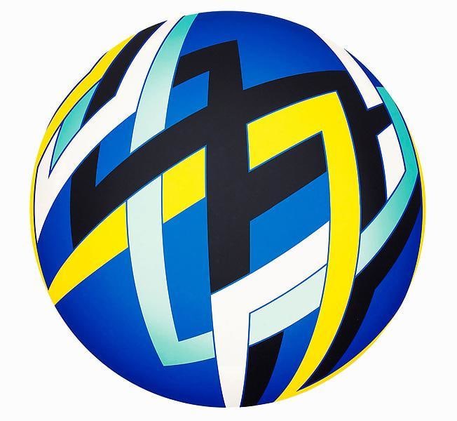 &quot;Blast,&quot; 2011, Acrylic on canvas, 33 3/4 inches in diameter, 85.7 cm, A/Y#19978