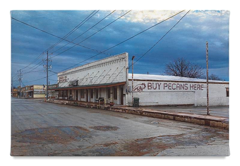 Buy Pecans Here, 2017, Acrylic on canvas, 5 x 7 1/2 inches, 12.7 x 19.1 cm, AMY#28869