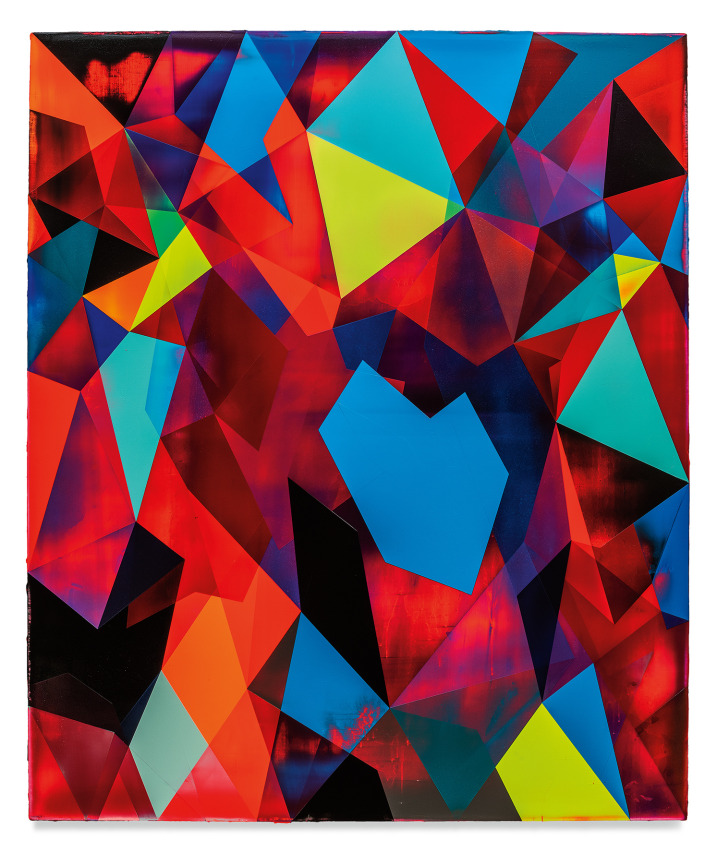 Deep Web, 2021, Acrylic on linen, 94 1/2 x 78 3/4 inches, 240 x 200 cm, MMG#32763