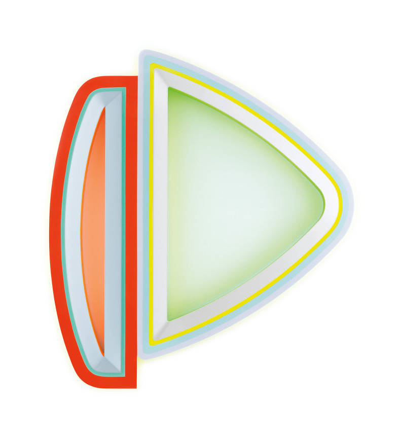 Untitled (Bipolar Disorder, Bipolar Disorder), 2019,&nbsp;Urethane paint on wood,&nbsp;43 x 39 x 1 1/2 inches,&nbsp;109.2 x 99.1 x 3.8 cm,&nbsp;MMG#31068