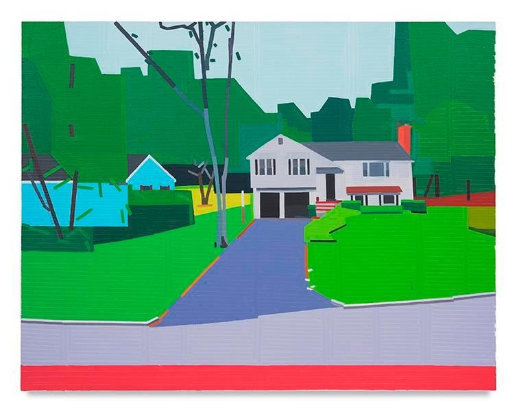 Fox Hill Road, 2017, Oil on linen, 55.12 x 70.87 inches, 140 x 180 cm, AMY#29071