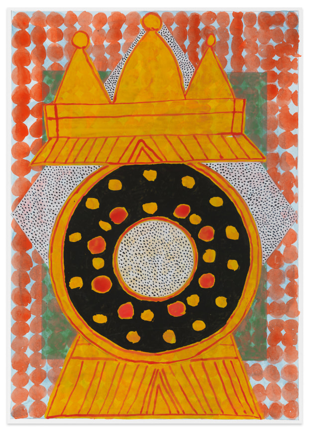 untitled #1252, 2023, Acrylic on illustration board, 17 x 12 inches, 43.2 x 30.5 cm,&nbsp;MMG#36212