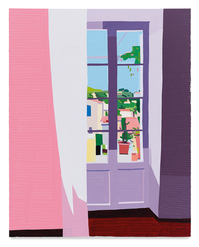 Guy Yanai,&nbsp;Bompard Interior, 2021, Oil on linen, 59 x 47 1/4 inches, 150 x 120 cm
