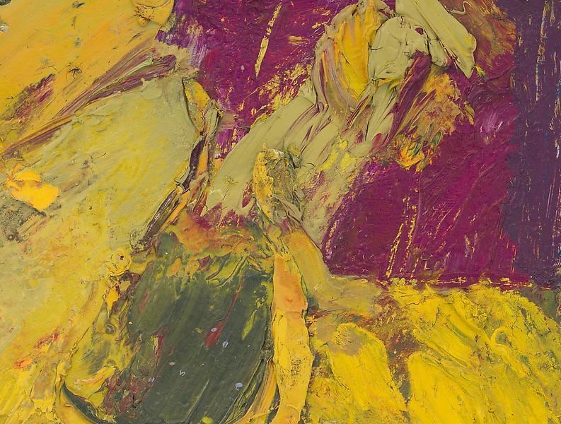 George McNeil, &quot;Landscape Motif,&quot; 1969, Oil on panel, 13 x 16 1/4 inches, 33 x 41.3 cm, A/Y#19455