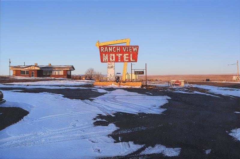 Ranch View Motel / Vaughn, NM, 2013, Acrylic on canvas, 12 x 18 inches, 30.5 x 45.7 cm, A/Y#20982