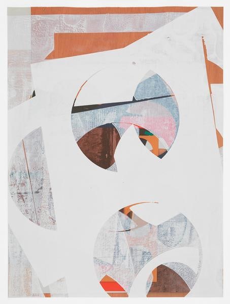 Untitled Composite, 2016, Oil and UV cured ink on paper, 34 x 25 1/2 inches, 86.4 x 64.8 cm, AMY#28536