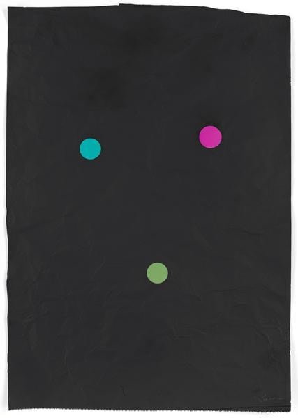 Stephen Dean, Juggler, 2014, Aluminum paper and dichroic glass, 34 x 24 inches, 86.4 x 61 cm, A/Y#21628