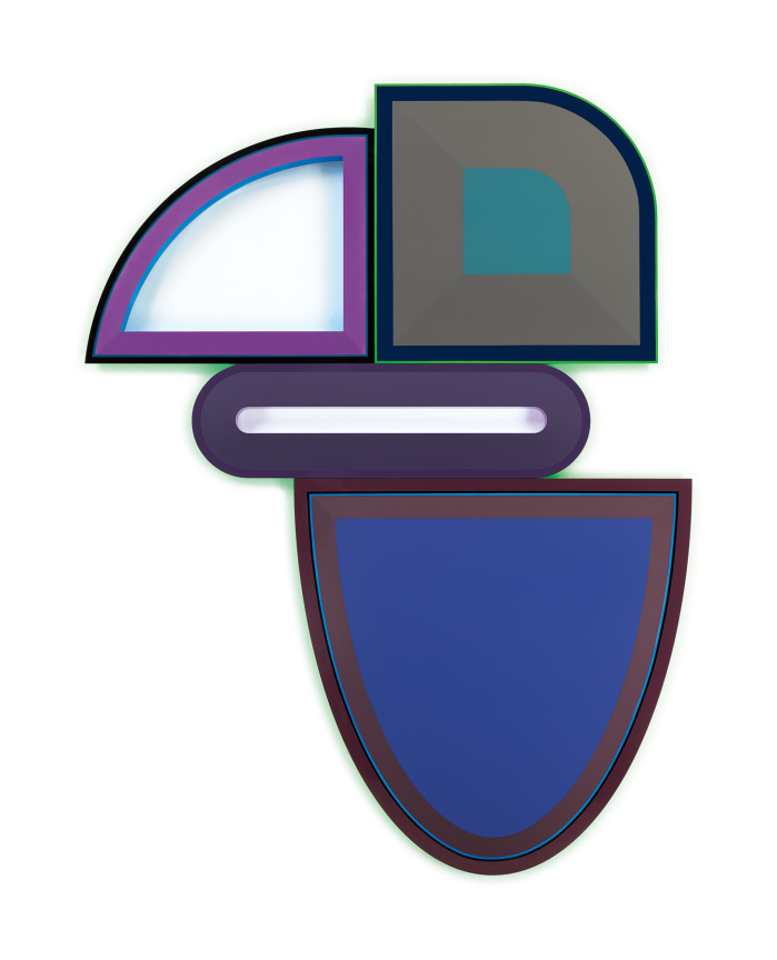 Untitled (Pain, Opioid Addiction, Bipolar Disorder, Muscle Spasms), 2019,&nbsp;Urethane paint on wood,&nbsp;90 x 69 1/4 x 2 inches,&nbsp;228.6 x 175.9 x 5.1 cm,&nbsp;MMG#31939