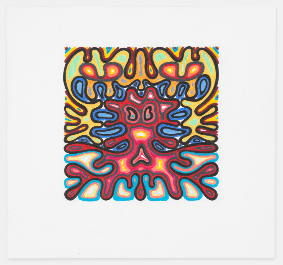 Warren Isensee, Untitled, 2019, colored pencil on paper, 6 5/8&nbsp; x 7 inches, 16.8 x 17.8 cm,&nbsp;MMG#31345