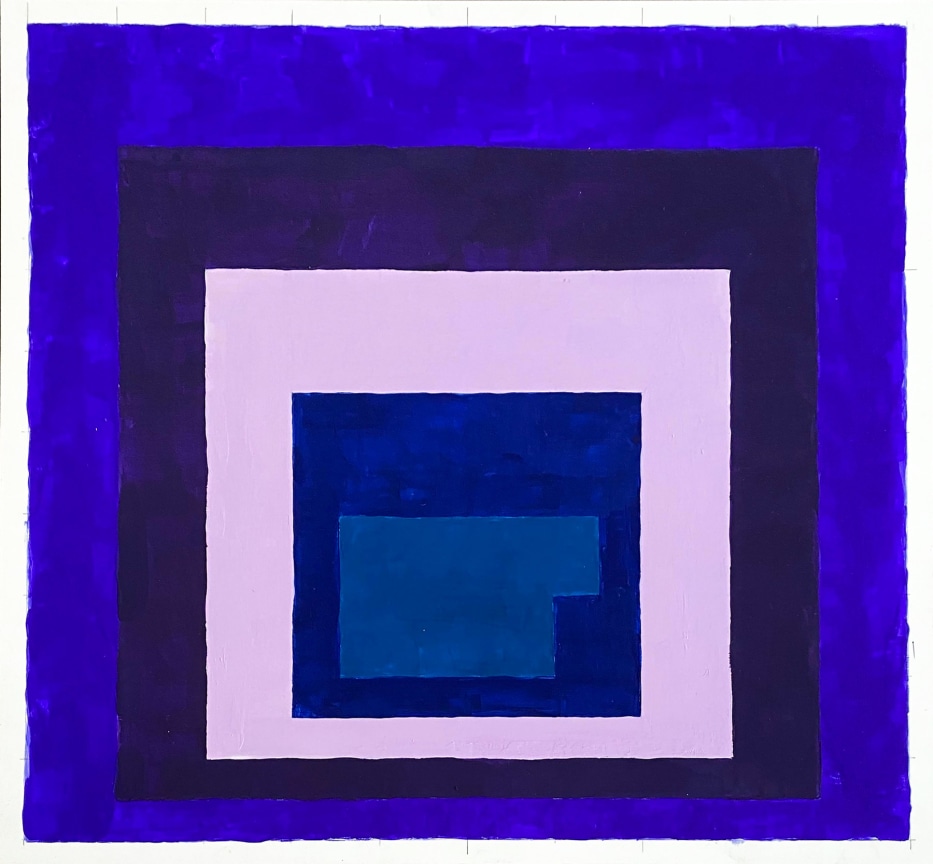 Steve Locke,&nbsp;Homage to the Auction Block #45, 2020, Acrylic gouache on panel, 16 x 16 inches, 40.6 x 40.6 cm.&nbsp;Courtesy of LaMontagne Gallery.&nbsp;