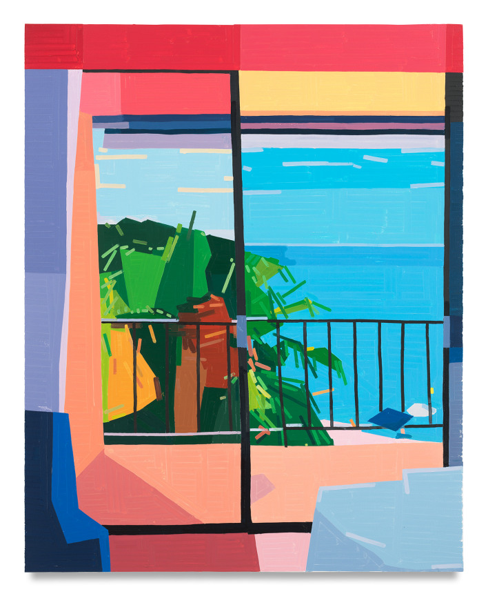 Guy Yanai, Hotel in Rayol, 2020,&nbsp;Oil on canvas,&nbsp;59 x 47 1/4 inches,&nbsp;150 x 120 cm,&nbsp;MMG#32454