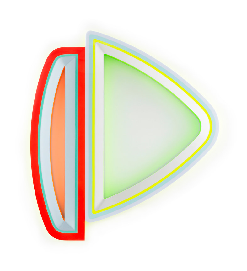 Beverly Fishman,&nbsp;Untitled (Bipolar Disorder, Bipolar Disorder), 2019,&nbsp;Urethane paint on wood,&nbsp;43 x 39 x 1 1/2 inches,&nbsp;109.2 x 99.1 x 3.8 cm,&nbsp;MMG#31068