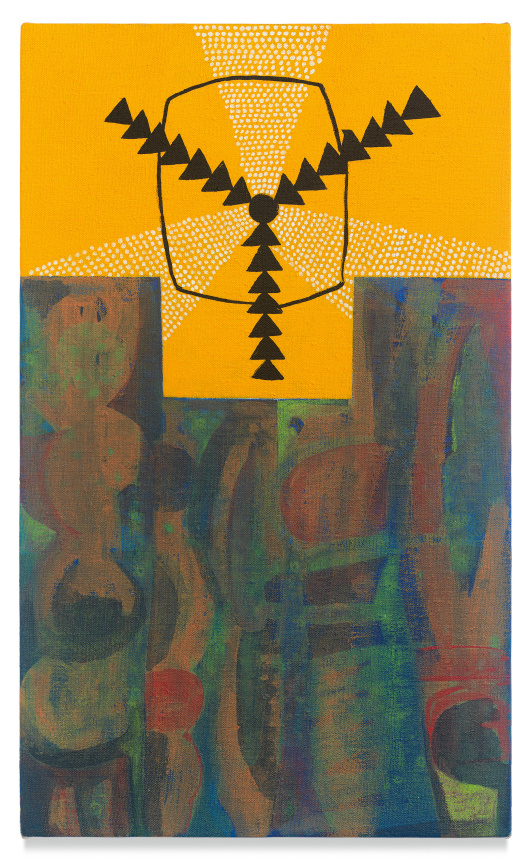 untitled #1136, 2019, Acrylic on linen, 20 x 12 inches, 50.8 x 30.5 cm,&nbsp;MMG#31907