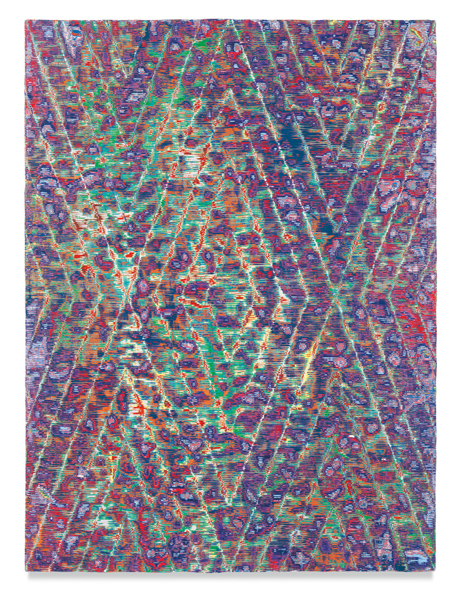 Untitled #17, 2017, Acrylic on panel, 48 x 36 inches, 121.9 x 91.4 cm, MMG#29670