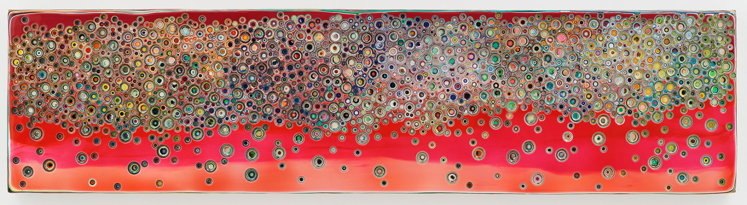 &quot;ILLUMINATETHEWHEREANDWHOWEARE,&quot; 2012, Epoxy resin on wood, 24 x 96 inches, 61 x 243.8 cm, A/Y#20506
