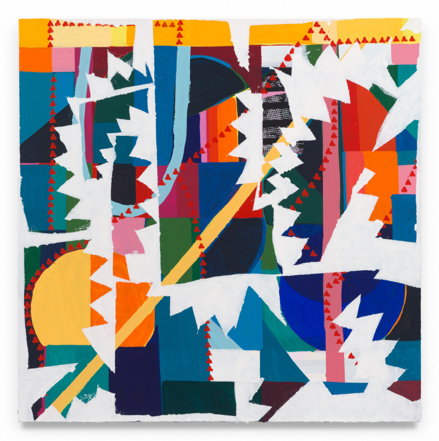 Crepuscule with Nelly, 2024, Acrylic and marble dust on canvas,, 66 x 66 inches, 167.6 x 167.6 cm, MMG#37307&nbsp;