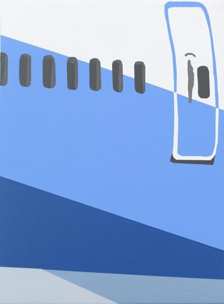 Brian Alfred, China Airlines, 2015, Acrylic on canvas, 12 x 9 inches, 30.5 x 22.9 cm, A/Y#22387