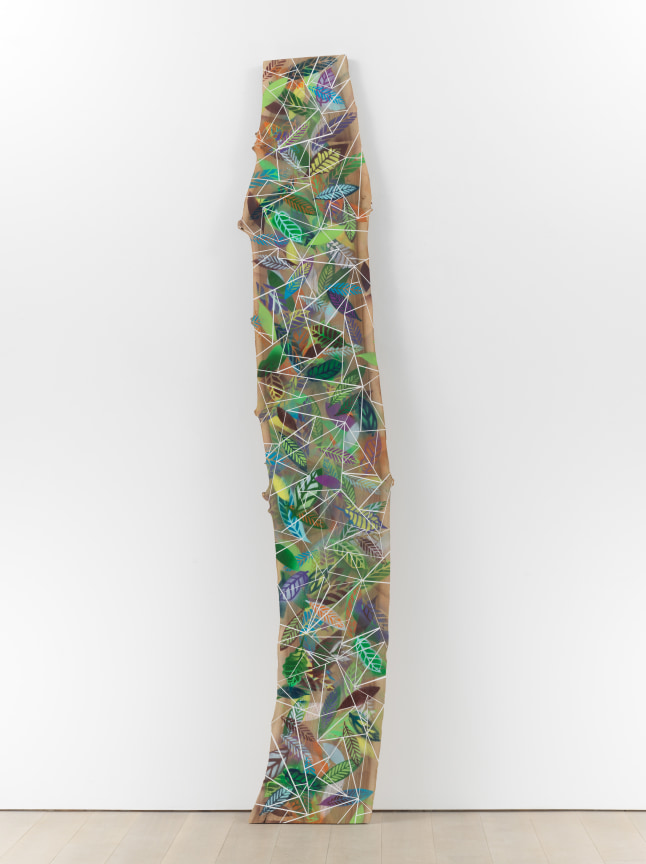 Trying Not to Repeat Myself, Part Two, 2019, Spray paint on heat-treated artist grade maple wood, 110 x 18 x 1 inches, 279.4 x 45.7 x 2.5 cm,&nbsp;MMG#31951