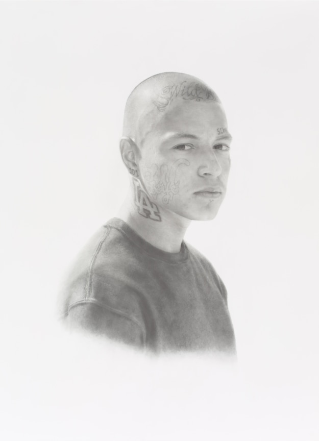 Deadly Friends (Wild Boys), 2013, Graphite on paper, 40 x 30 inches, 101.6 x 76.2 cm, MMG#20978