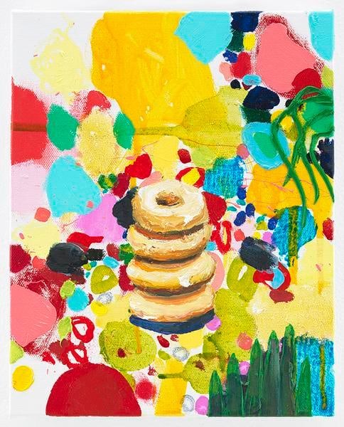 Nuggets, 2016, Oil on canvas, 10 x 8 inches, 25.4 x 20.3 cm