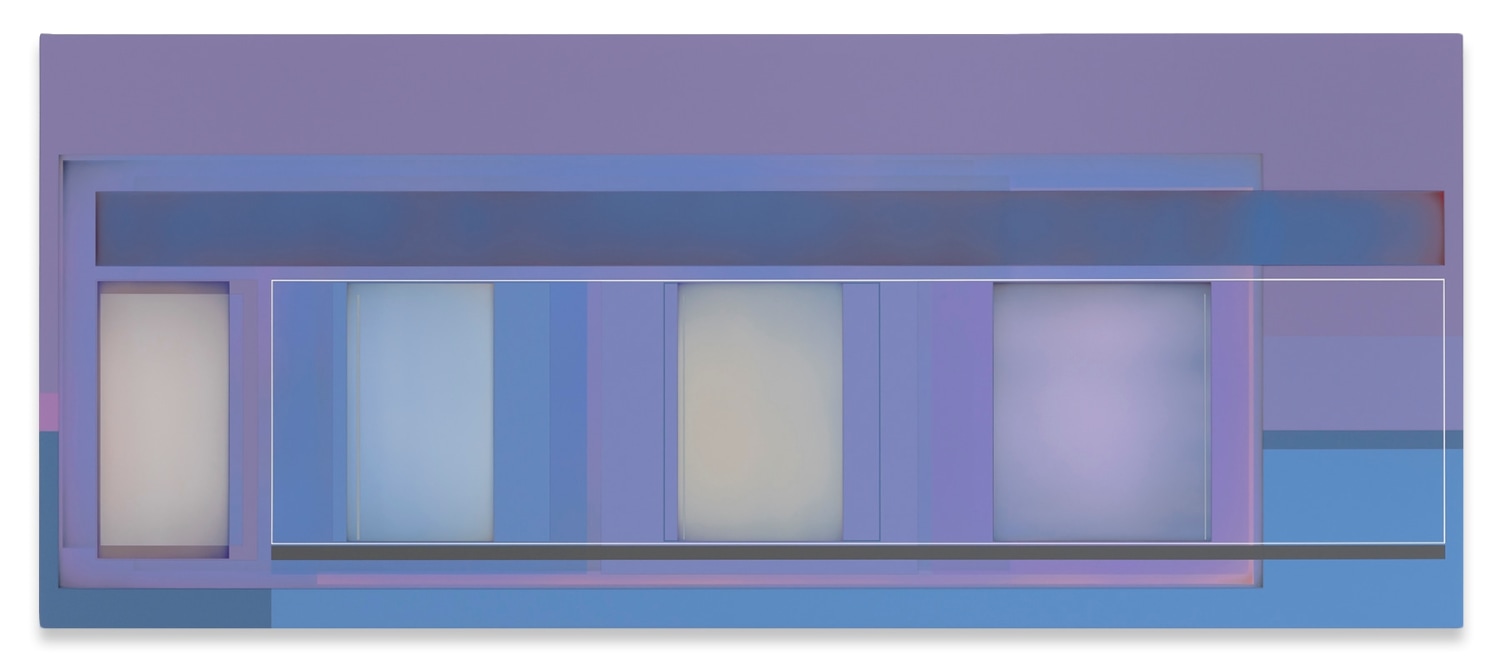 Patrick Wilson, Helen's Place, 2019, Acrylic on canvas, 30 x 72 inches, 76.2 x 182.9 cm