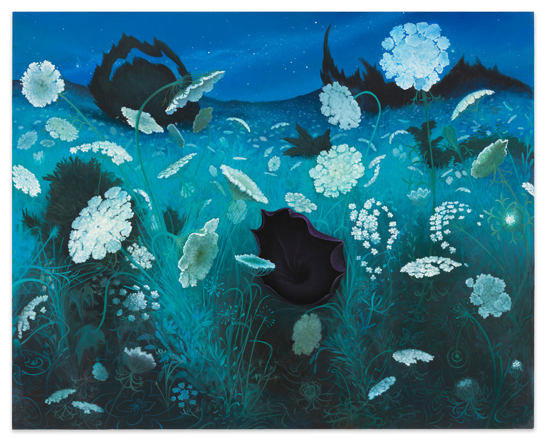 Queen Anne&#039;s Lace, 2020, Enamel on canvas, 40 x 50 inches, 101.6 x 127 cm,&nbsp;MMG#32674