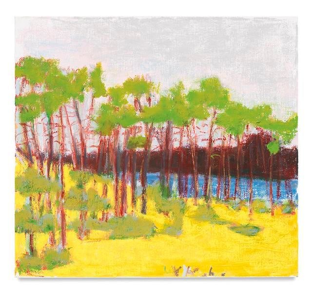 A Glimpse of Blue, 2016, Oil on canvas, 24 x 26 inches, 61 x 66 cm, AMY#28618