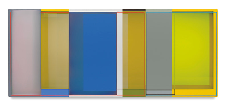 Music House (for Sonny Clark), 2016, Acrylic on canvas, 15 x 36 inches, 38.1 x 91.4 cm, AMY#28489
