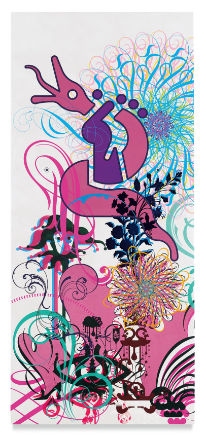 Mindscape 64, 2019,&nbsp;Acrylic and metal leaf on linen,&nbsp;72 x 32 inches,&nbsp;182.9 x 81.3 cm,&nbsp;MMG#31700