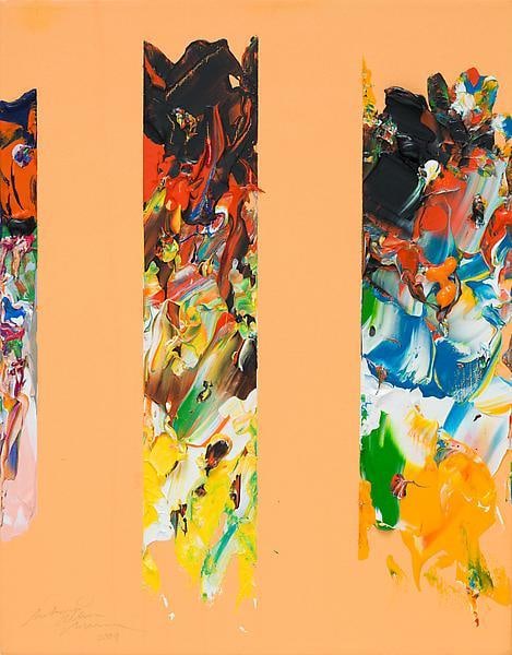 RICHARD ALLEN MORRIS, &quot;Book Markers,&quot; 2009, Acrylic on canvas, 18 x 14 inches, 45.7 x 35.6 cm, A/Y#20252