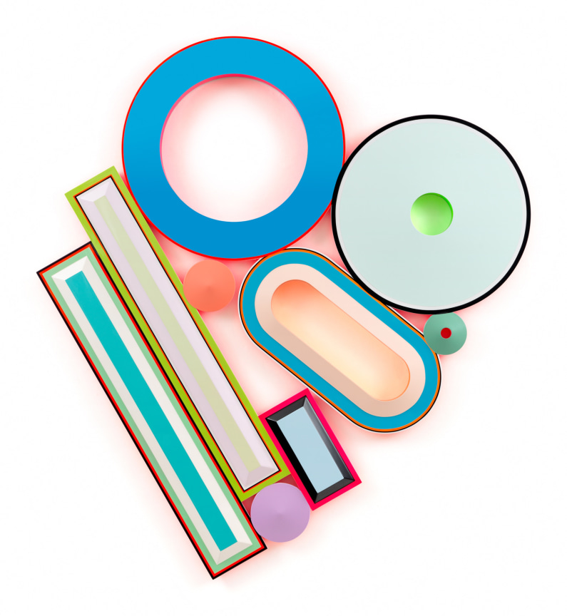 Equilibrium (B.O.C.C.), 2025, Urethane paint on wood,, 64 x 58 inches, 162.6 x 147.3 cm, MMG#37581