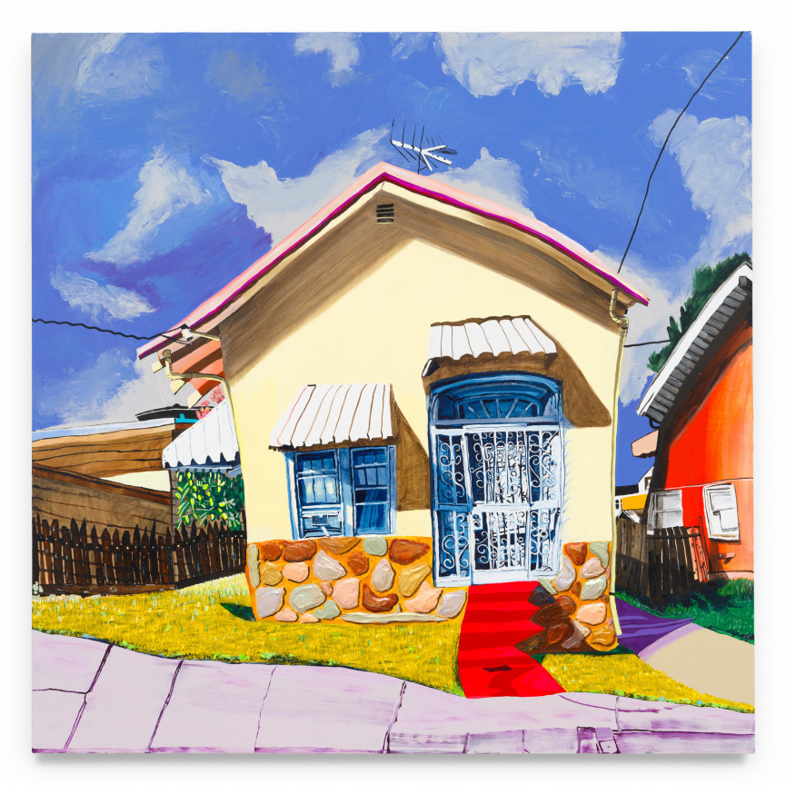 We have enough. You can stop now. &mdash;Ava Fontaine, Lord of War (2005), 2024, Acrylic, molding paste, glitter and oil on canvas, 48 x 48 inches, 121.9 x 121.9 cm, MMG#37813