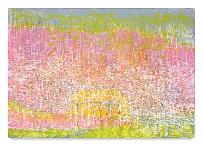 Green Top, Green Bottom, 2016, Oil on canvas, 36 x 52 inches, 91.4 x 132.1 cm, AMY#28051