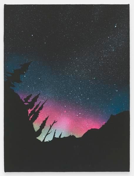 Aurora Borealis, 2016, Acrylic on canvas, 12 x 9 inches, 30.5 x 22.9 cm, AMY#28215