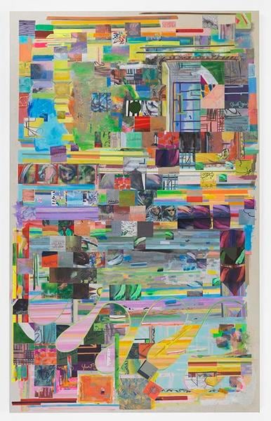 arabesquedesign, 2017, Acrylic on canvas, 102 1/4 x 63 1/4 inches, 259.7 x 160.7 cm, AMY#29161