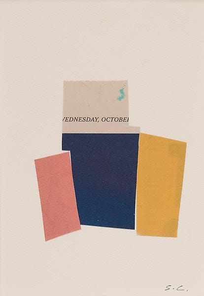 &quot;John Day, Oregon,&quot; 2010, NYT newsprint collage, 6 3/4 x 5 inches, 17.1 x 12.7 cm, A/Y#20148