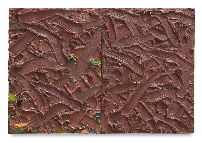 Abstract Diptych #30, 2016, Oil on canvas on wood panel, 15 x 22 inches, 38.1 x 55.9 cm, MMG#30165