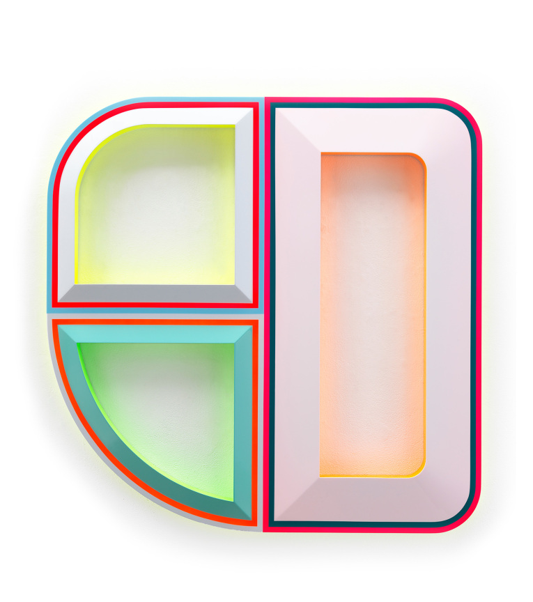 Beverly Fishman, Untitled (Opioid Addiction, ADHD, Insomnia), 2019, Urethane paint on wood, 39 1/2 x 39 1/2 x 2 inches, 100.3 x 100.3 x 5.1 cm,&nbsp;MMG#31255