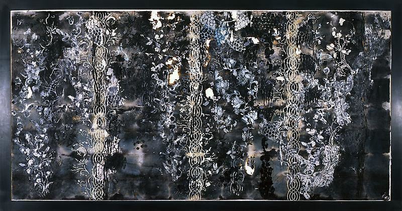 &quot;Untitled,&quot; 2003, Mixed media on paper, 47 x 95 inches, 119.4 x 241.3 cm, A/Y#13000