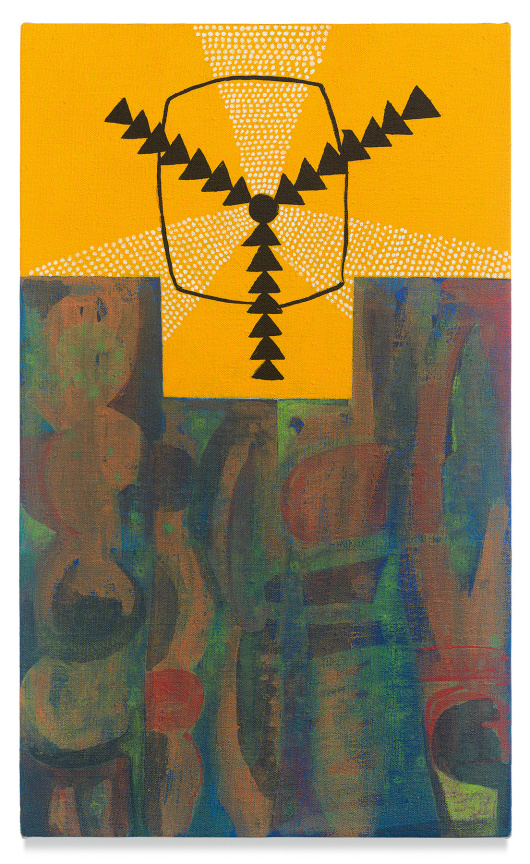 untitled #1136, 2019, Acrylic on linen, 20 x 12 inches, 50.8 x 30.5 cm,&nbsp;MMG#31907