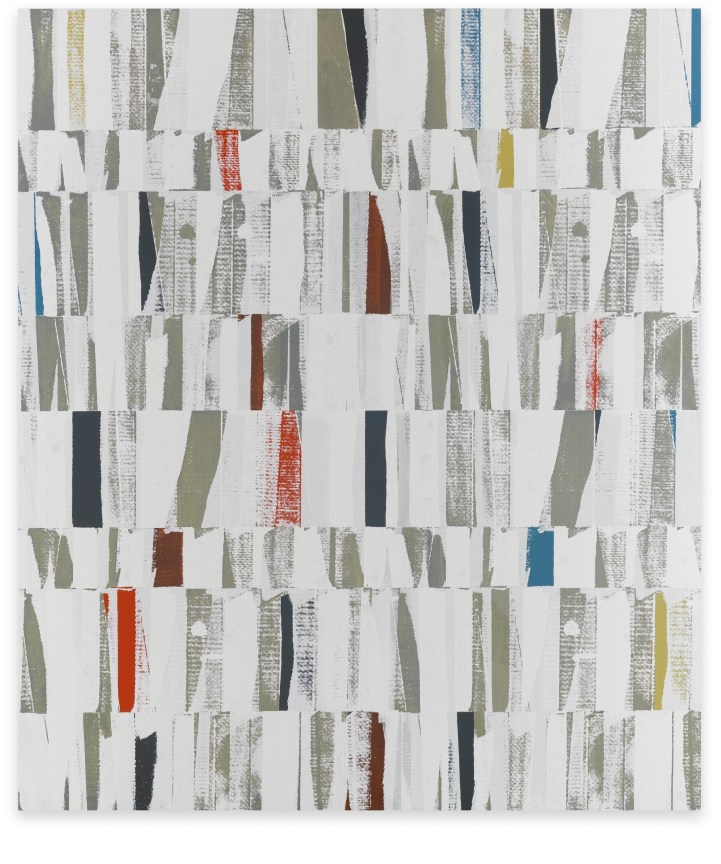 Aggregate 3 (cascade), 2023, Acrylic on canvas over panel, 70 x 60 inches, 177.8 x 152.4 cm,&nbsp;MMG#35218