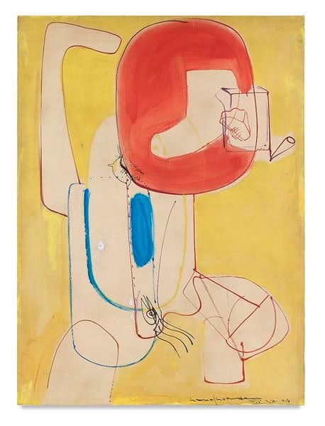 The Virgin, 1946, Oil on board, 41 1/4 x 30 1/2 inches, 104.8 x 77.5 cm